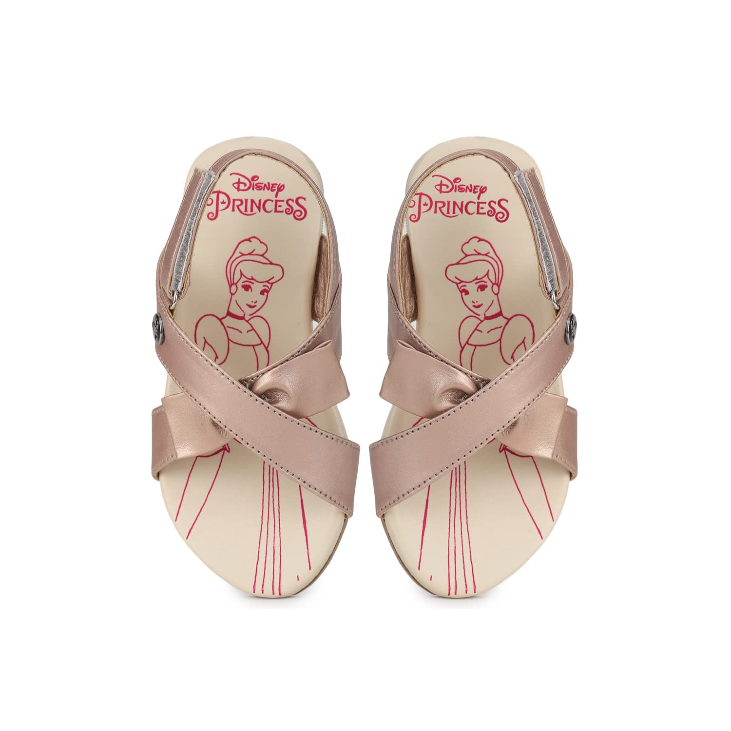 toothless Disney Princess Kids Girls Rose Gold Fashion Sandals(DPPGFS4252-7-8Y) (B0B68TWHVX) Amazon Price History, Amazon Price Tracker