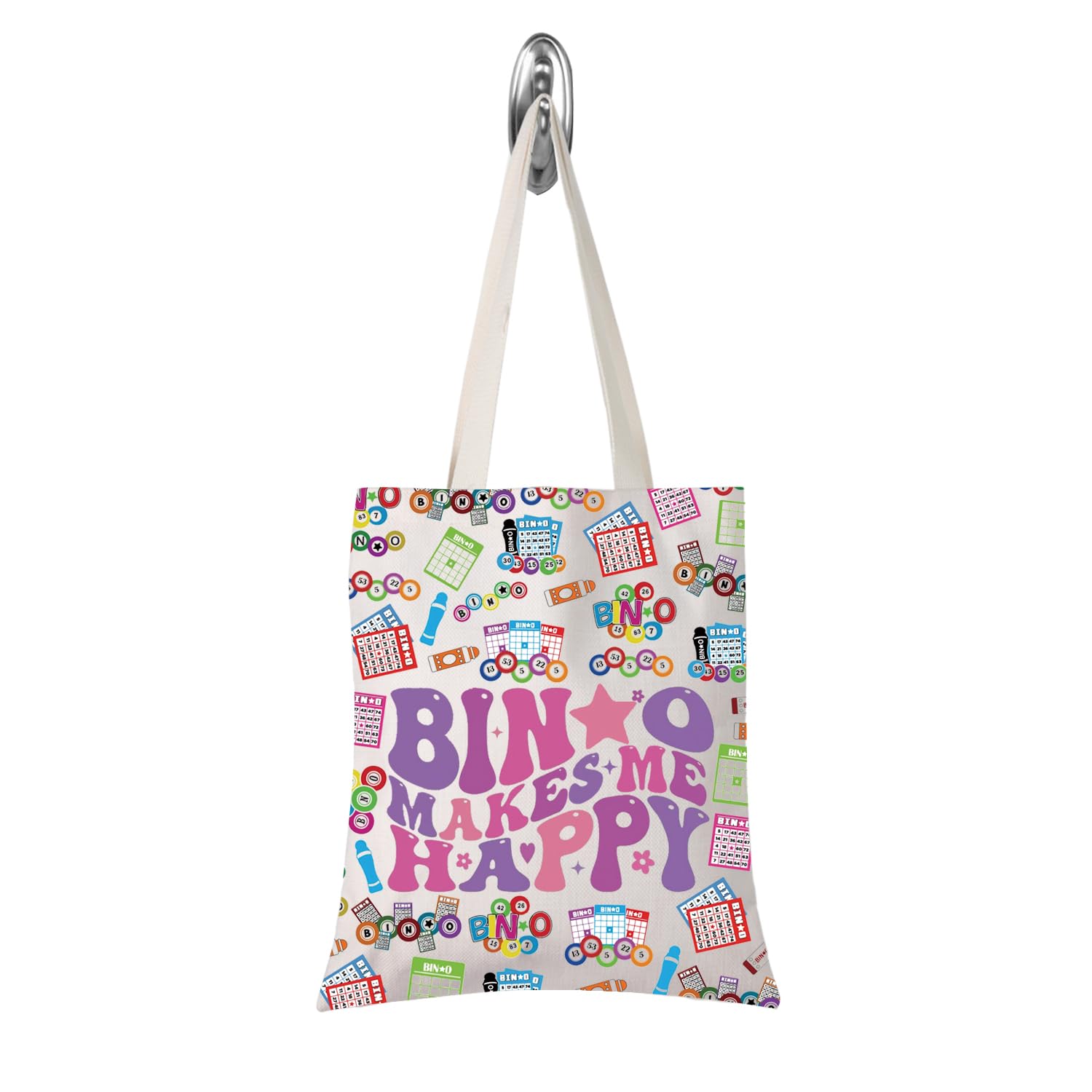 TSOTMO Funny Player Gift Bin Makes Me Happy Tote Bag Game Gamble Gift