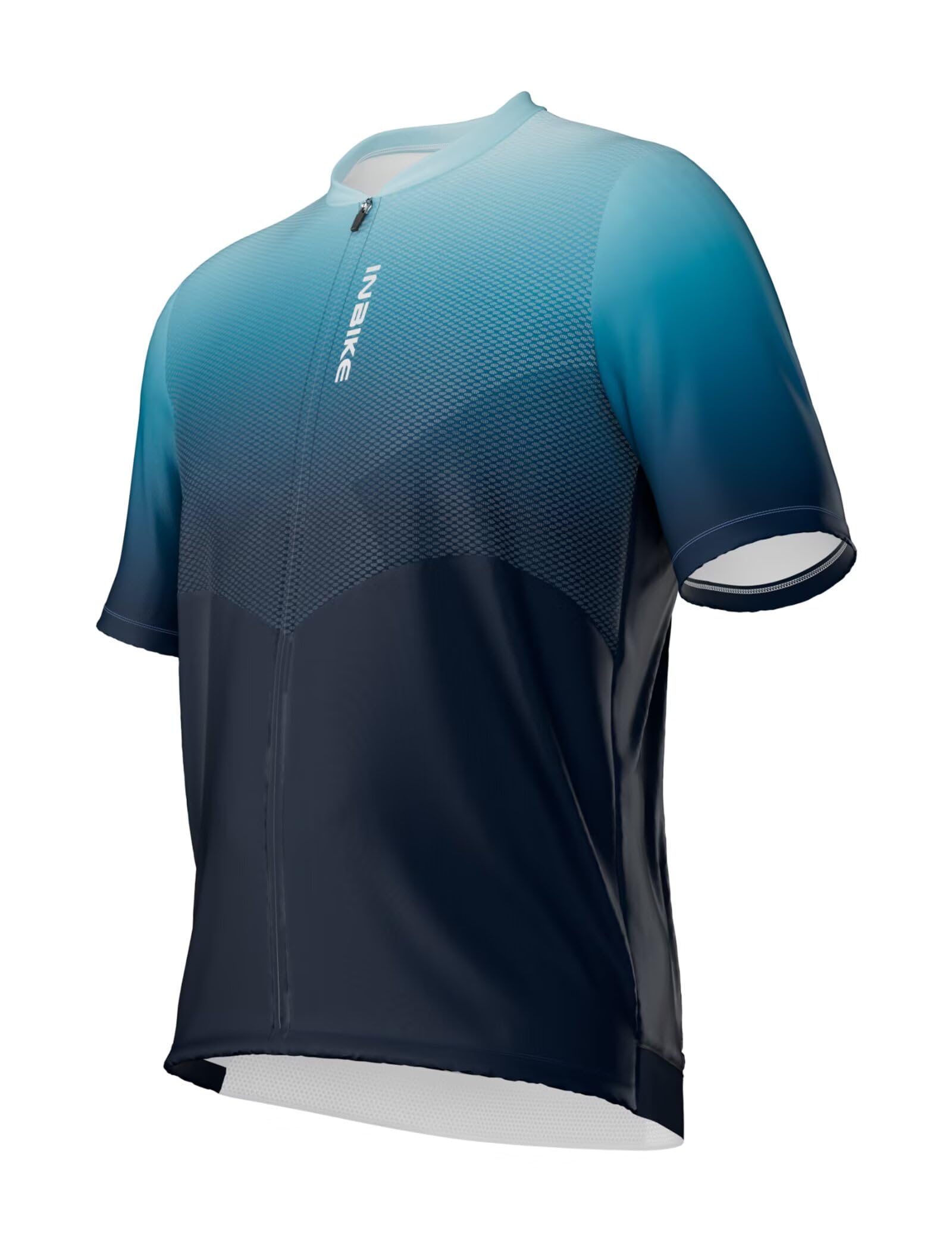 INBIKE Plus Size Cycling Jersey Men 3XL-5XL Bike Shirt for Big and Tall Short Long Sleeve Biking Clothing with Pockets