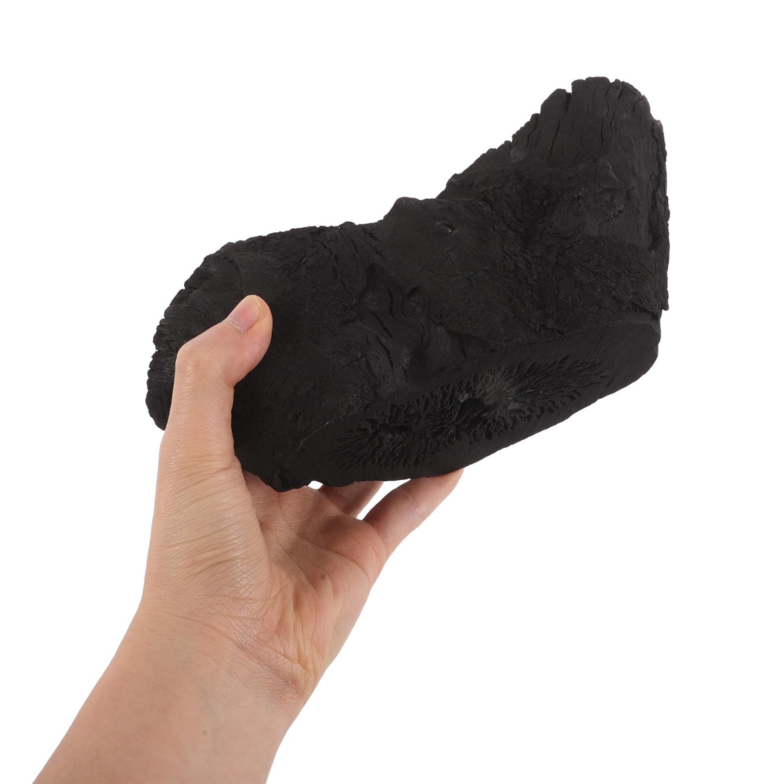 Carbón para Barbacoa de Madera de Fruta Negro, Briquetas de Carbón Natural para Asar Combustión Prolongado, Adecuado para Parrillas y Chimeneas