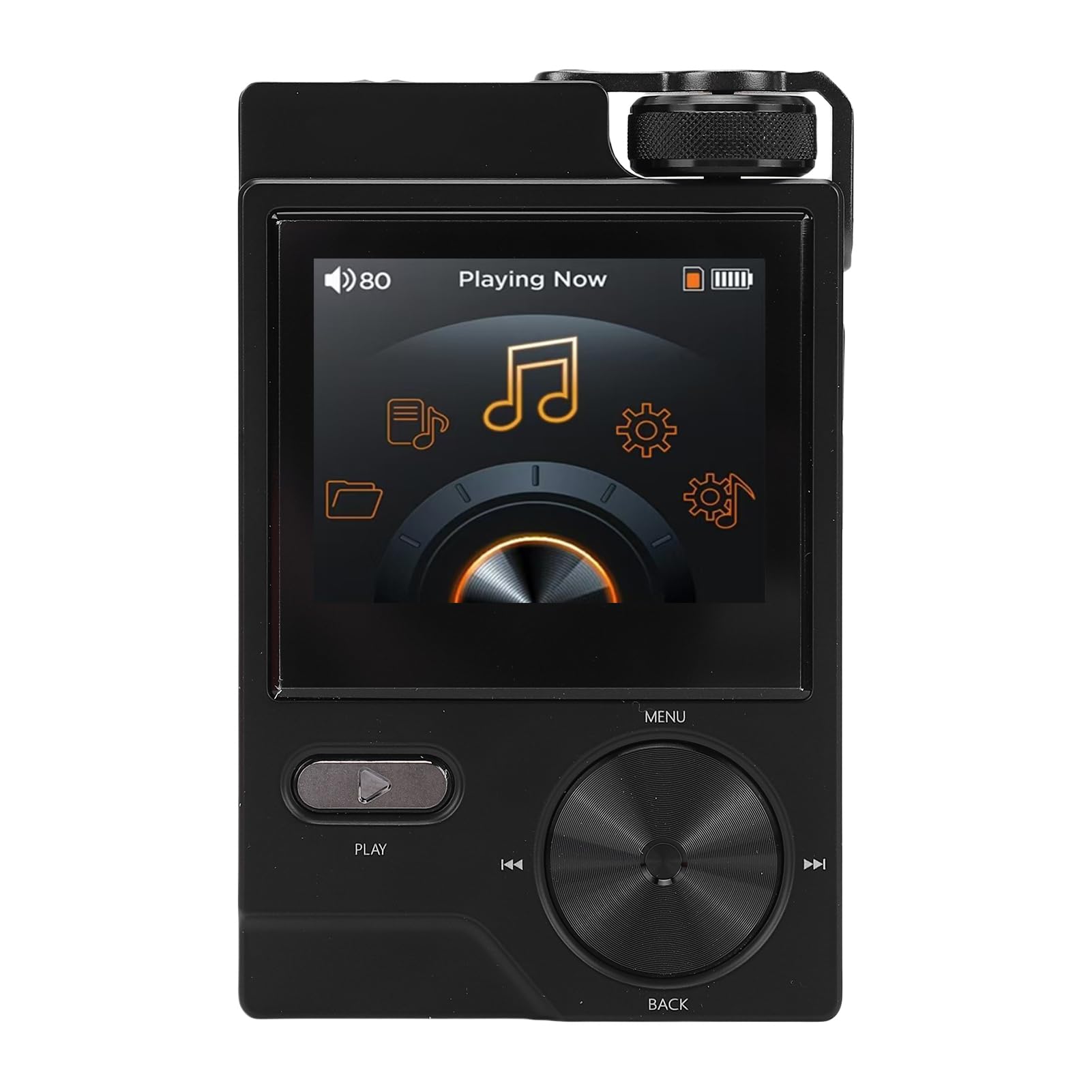 VBESTLIFE HiFi-MP3-Player, Verlustfreies DSD FLAC, 2-Zoll-LCD-Bildschirm, Hochauflösender Tragbarer Audioplayer mit 64-GB-Speicherkarte, Unterstützt Bis zu 256 GB
