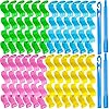 Rizadores de Cabello Sin Calor 24 Piezas de Rulos de Pelo, Rizos en Espiral, con 2 Piezas Ganchos para Mayoría de Peinados,30 cm