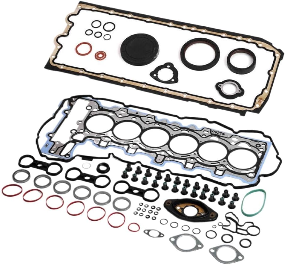 Engine Overhaul Rebuild Kit 9.7:1 With Piston Ring Set Bearing Head Bolt Compatible With 2005-2012 323i 523i E60 E90 E92 E83 E85 N52 2.5L