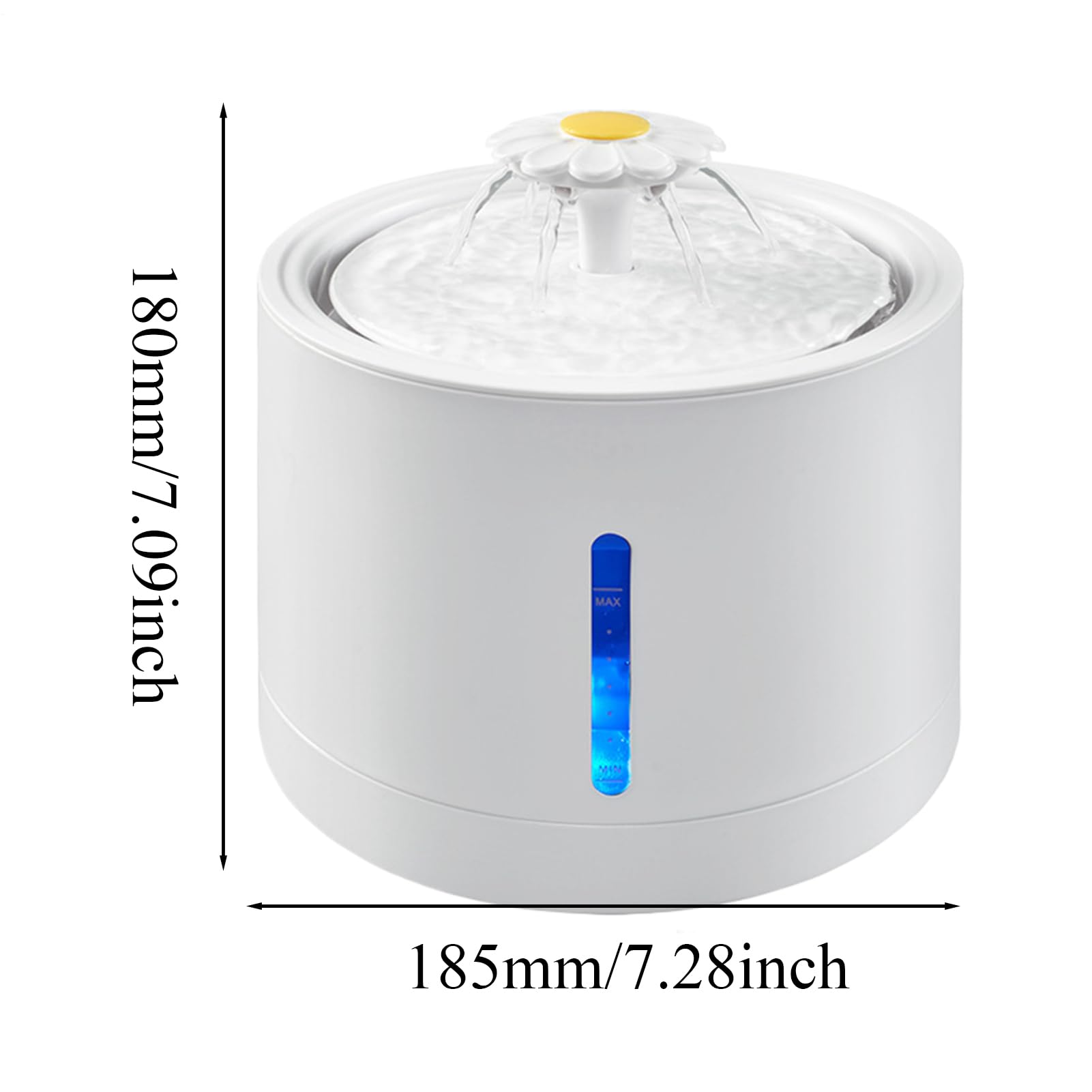 Gatto Fountain Drink | Dispensatore di acqua di cucciolo con supporti di riempimento LED | 2L Fountaine Automatica per animali