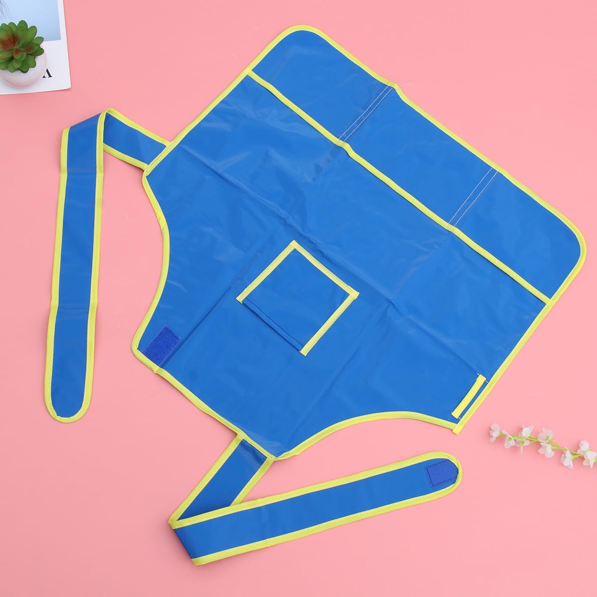 3 pezzi Grembiuli da Pittura per Impermeabili Blu Smock Leggero e Durevole per Disegno e Pittura con Lacci Lunghi per Asilo e Scuola Elementare Protezione Anti-macchia per