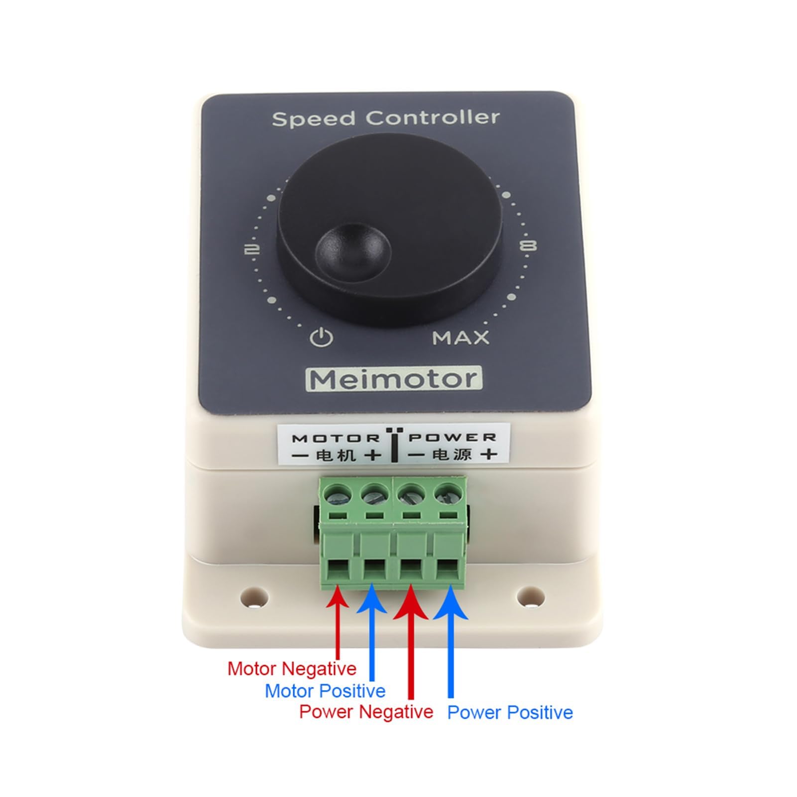 Walfront Drehzahlregler, PWM DC, Motordrehzahlregler, DC 10-60 V, 20 A, wasserdicht, IP67, manuell, 10 A, 240 W