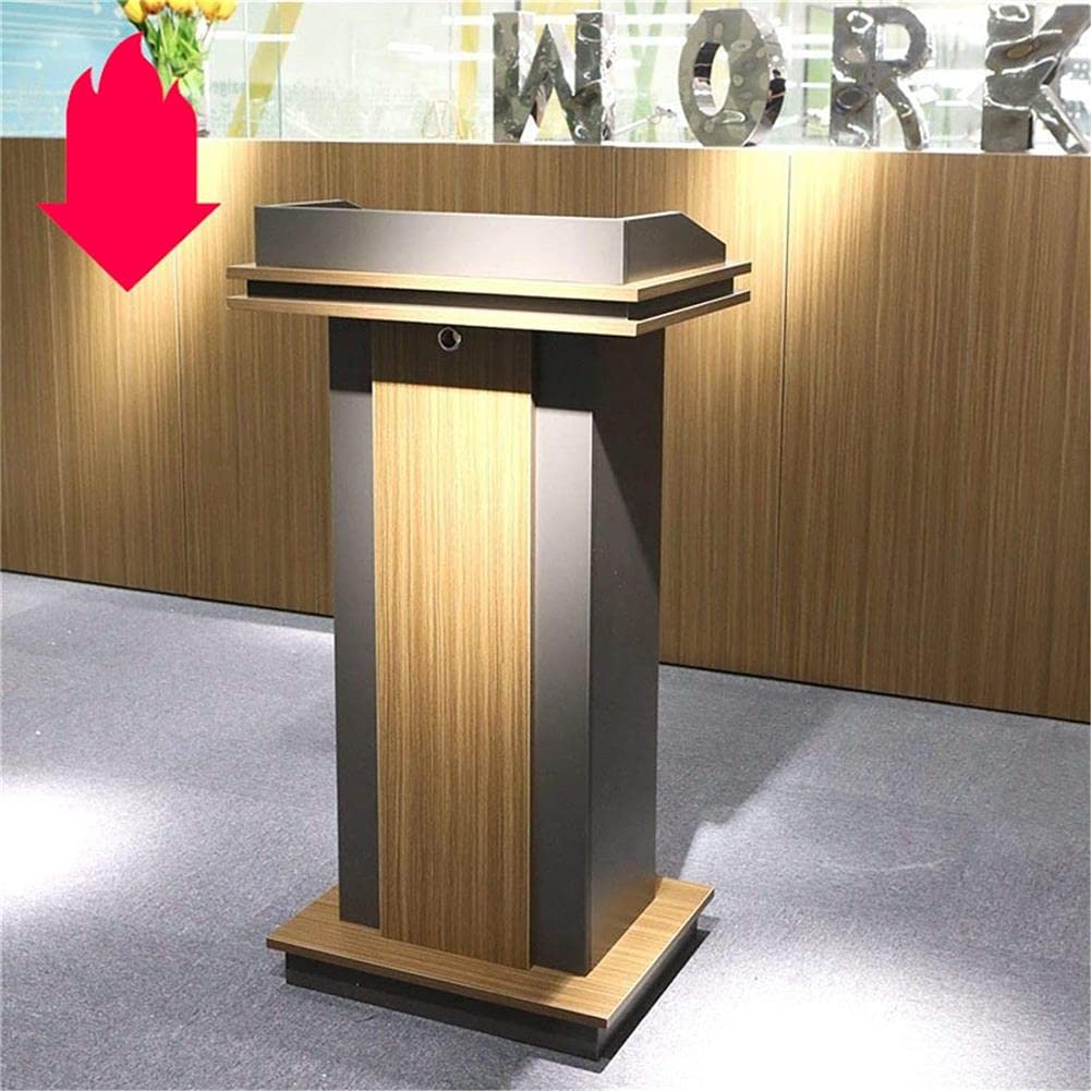 Escritorio de pie con Altavoces Integrados: Ideal para conferencias, aulas, presentaciones y discursos empresariales en escuelas, Iglesias y oficinas.