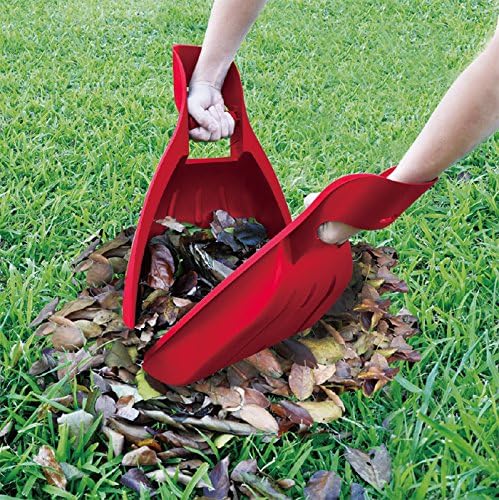 TABOR TOOLS LS12A Leaf Scoops, Rake Hands, Leaf Grabbers, Garden and Yard Hand Rakes for Picking Up Leaves, Grass Clippings, Debris and Garbage. (1 Pair)