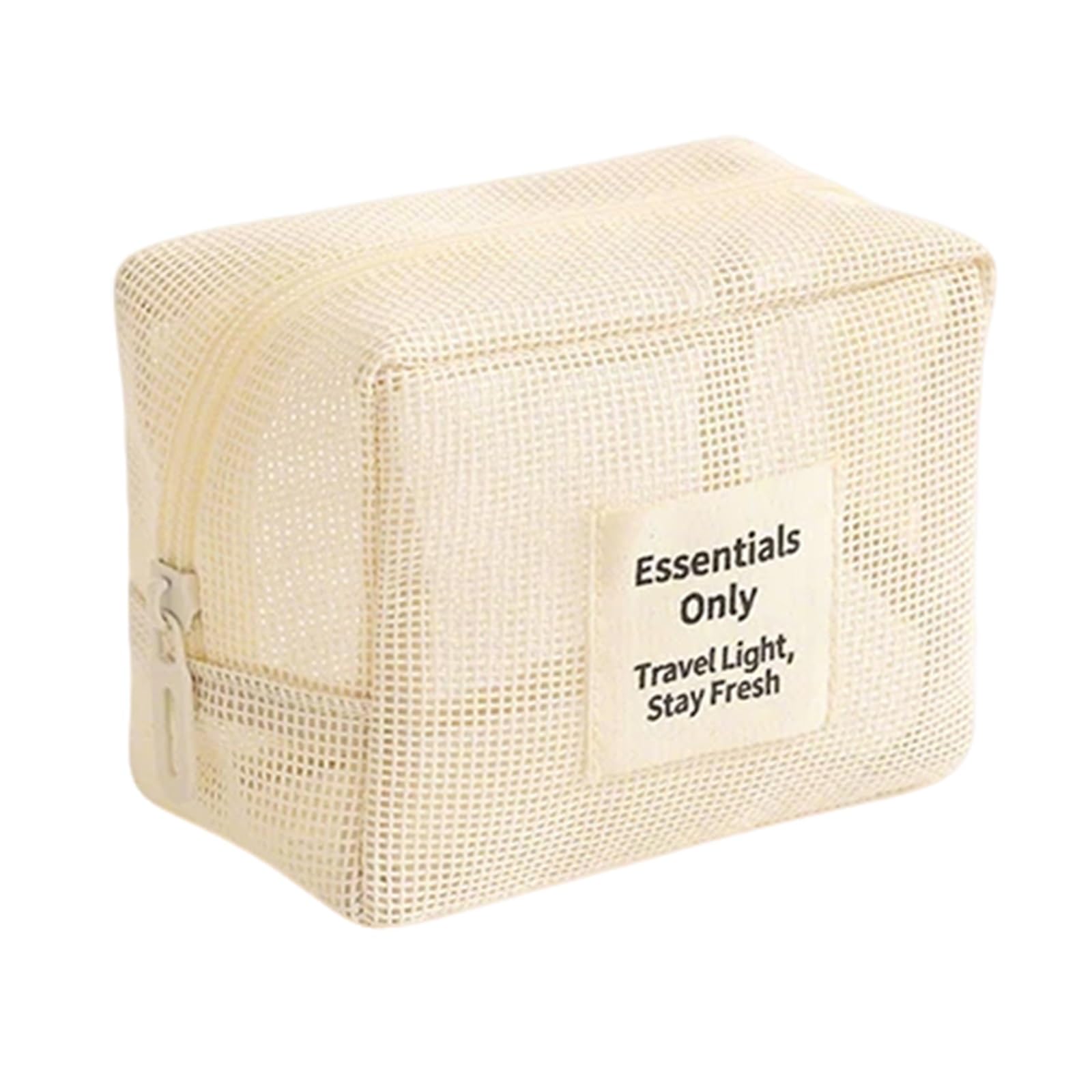 Borsa cosmetica in Tessuto a Rete di Grande capacità, Organizer per Trucchi da Viaggio Portatile con Cerniera, per Prendere Tutto a piacimento