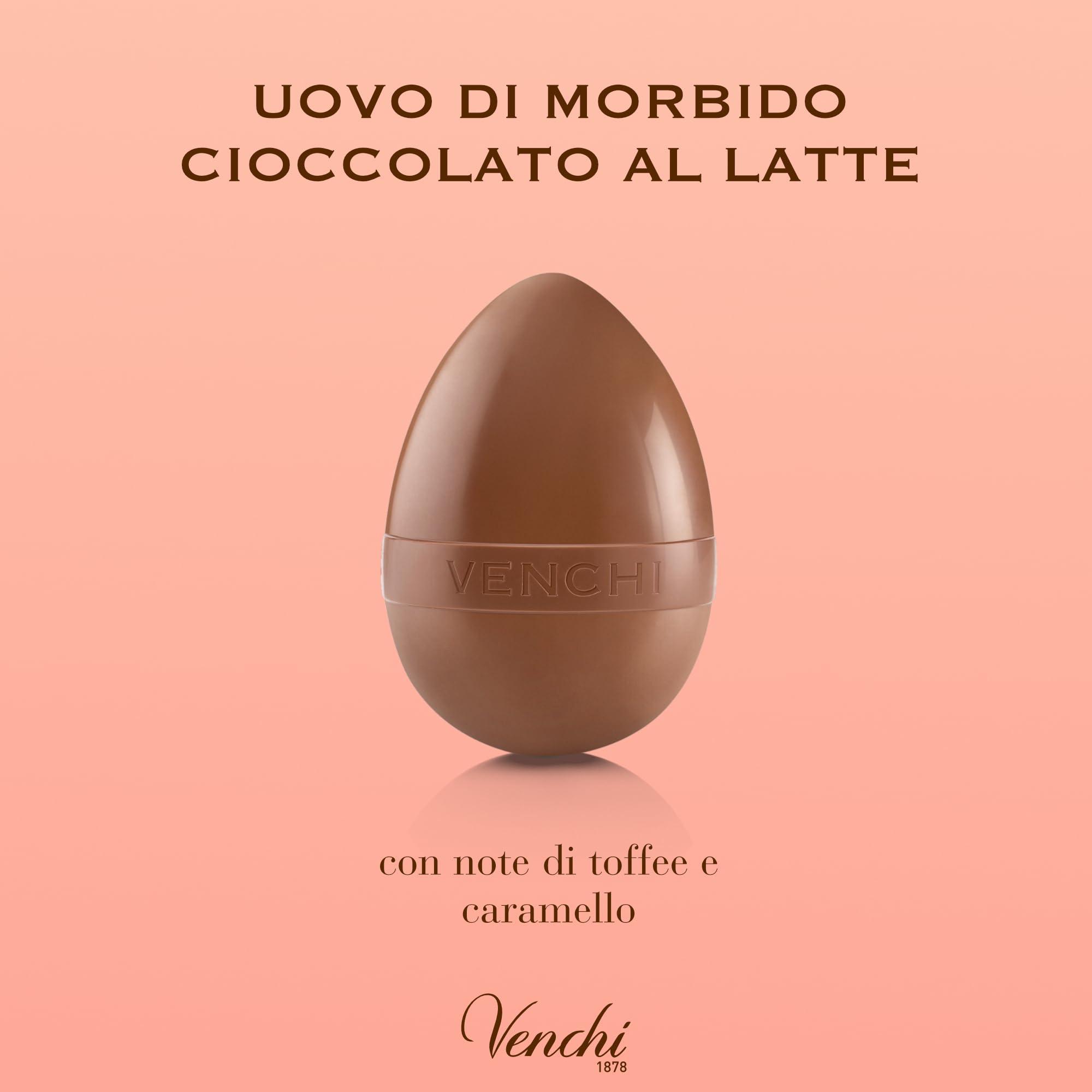 Venchi - Uovo di Cioccolato, Gusto Cioccolato al Latte, con Sorpesa e Zainetto per Bambini e Teen, Senza Glutine, 220 gr, Collezione Pasqua, Idea Regalo