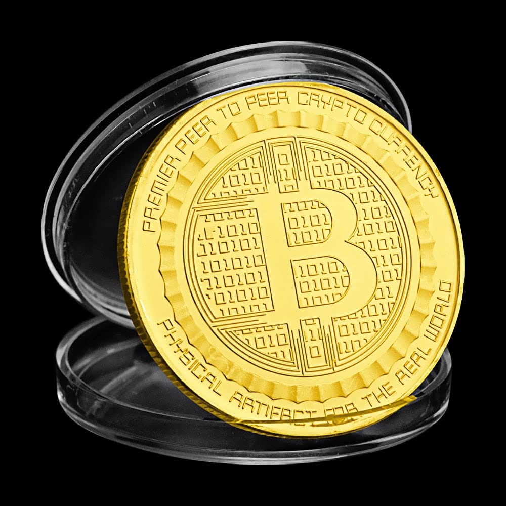 Bitcoin Gold Plated Crypto Coin Silk Road Bitcoin Physical Cryptocurrency  Collection Souvenirs and Gifts Commemorative Coin : Amazon.nl: Toys & Games