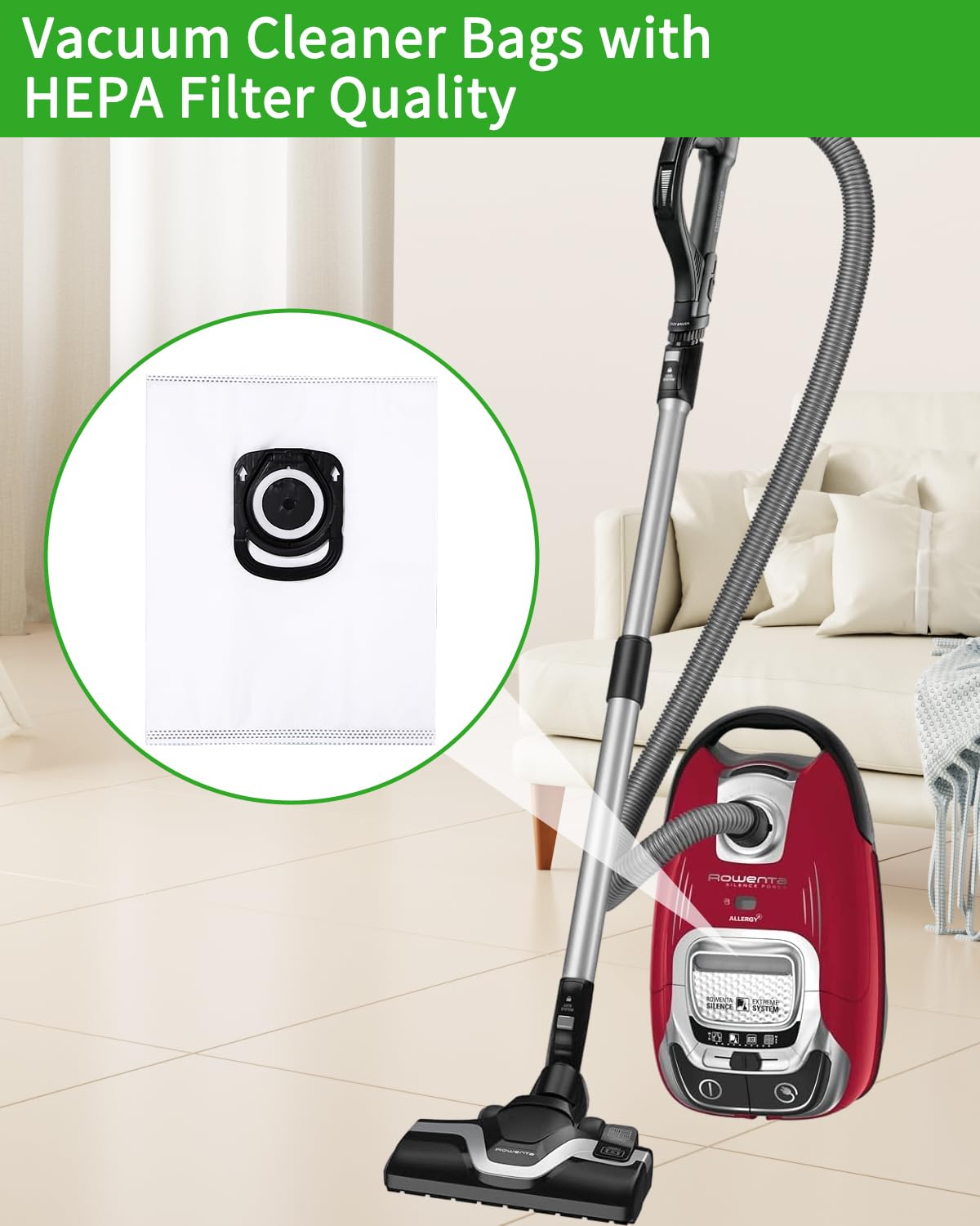 Bolsas Aspiradora Rowenta Compact Power 20 Bolsas Para Aspiradora