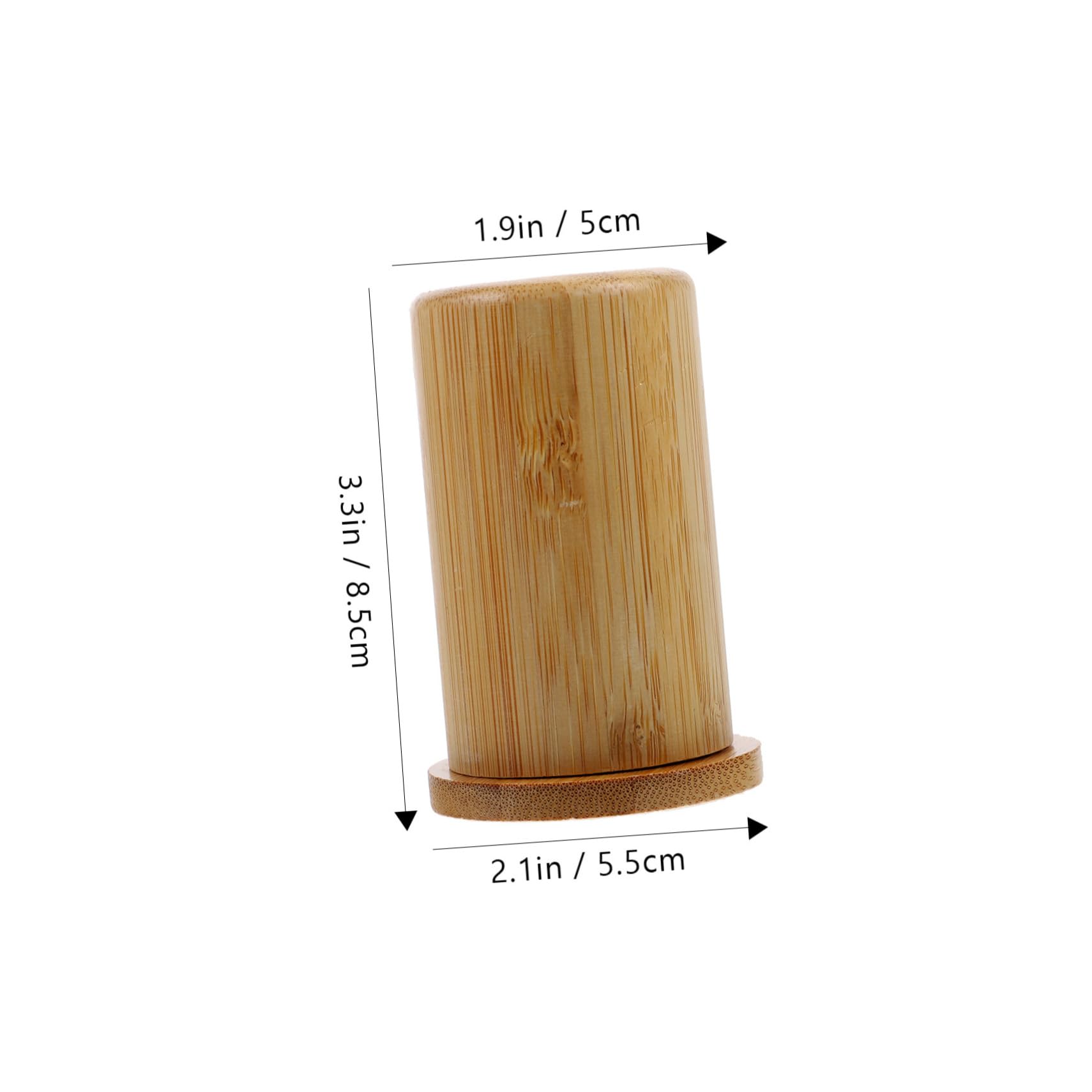 Cabilock Wooden Toothpick Holder Beech Toothpick Box with Carved Smile Elegant Tableware and Dining Table Decoration for Home and Events