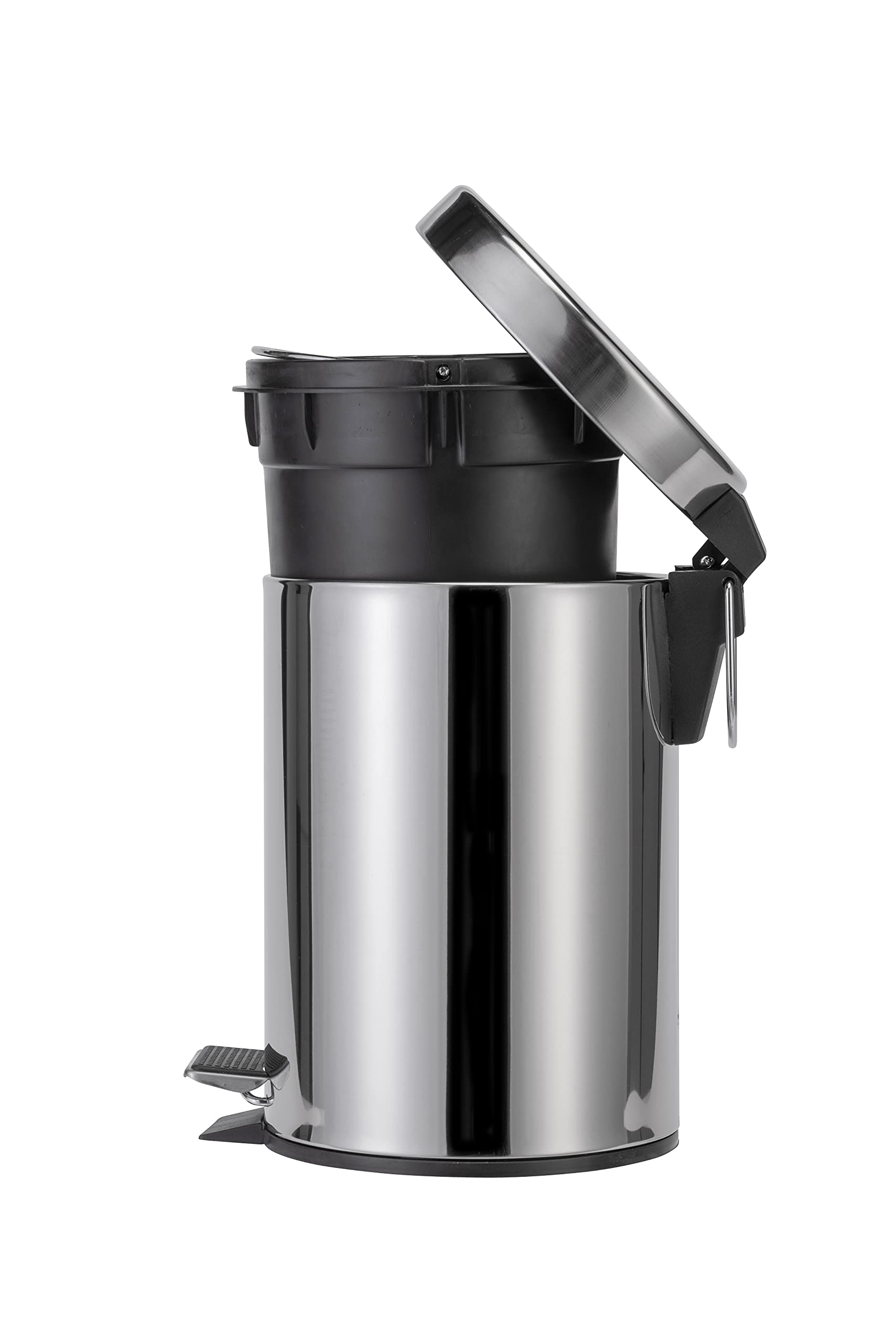 Croydex 3 Litre Britannia Pedal Bin, Polished Chrome, Three Litre - Image 3