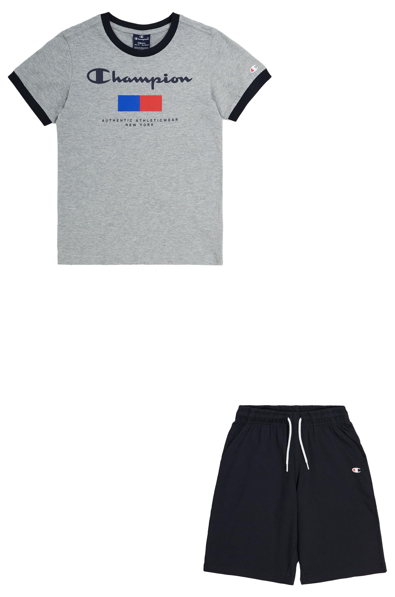 Champion Legacy Graphic Shop B-New York Crewneck-Camiseta Y Pantalones Cortos Completo para Niños