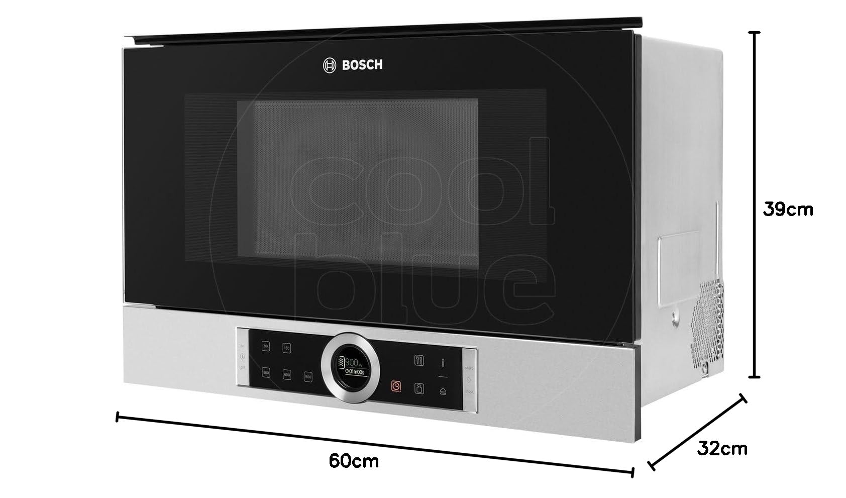 Bosch - BFR634GB1 - Micro-ondes encastrable - 900 W - 21 L