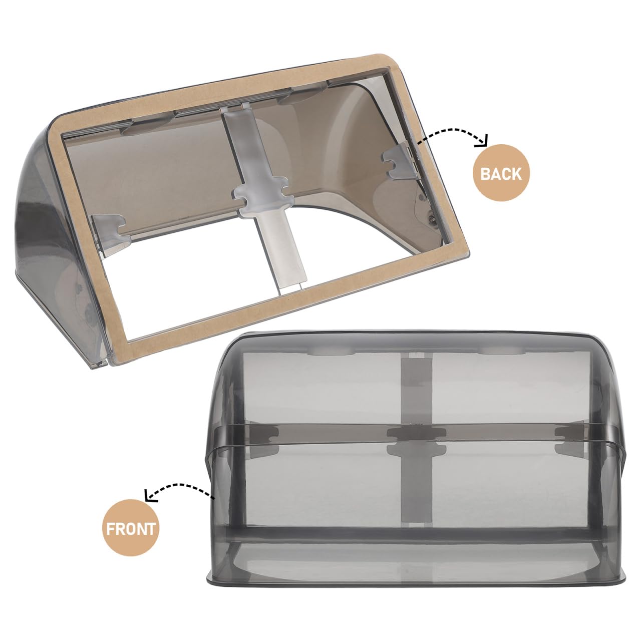 SEWACC Boîte Étanche Pour Prise Extérieure Type Protège Prise Électrique Avec Angle Anti-eau Installation Facile Garantie Sécurité Et Durabilité Pour Salle De Bain Et Usage Extérieur