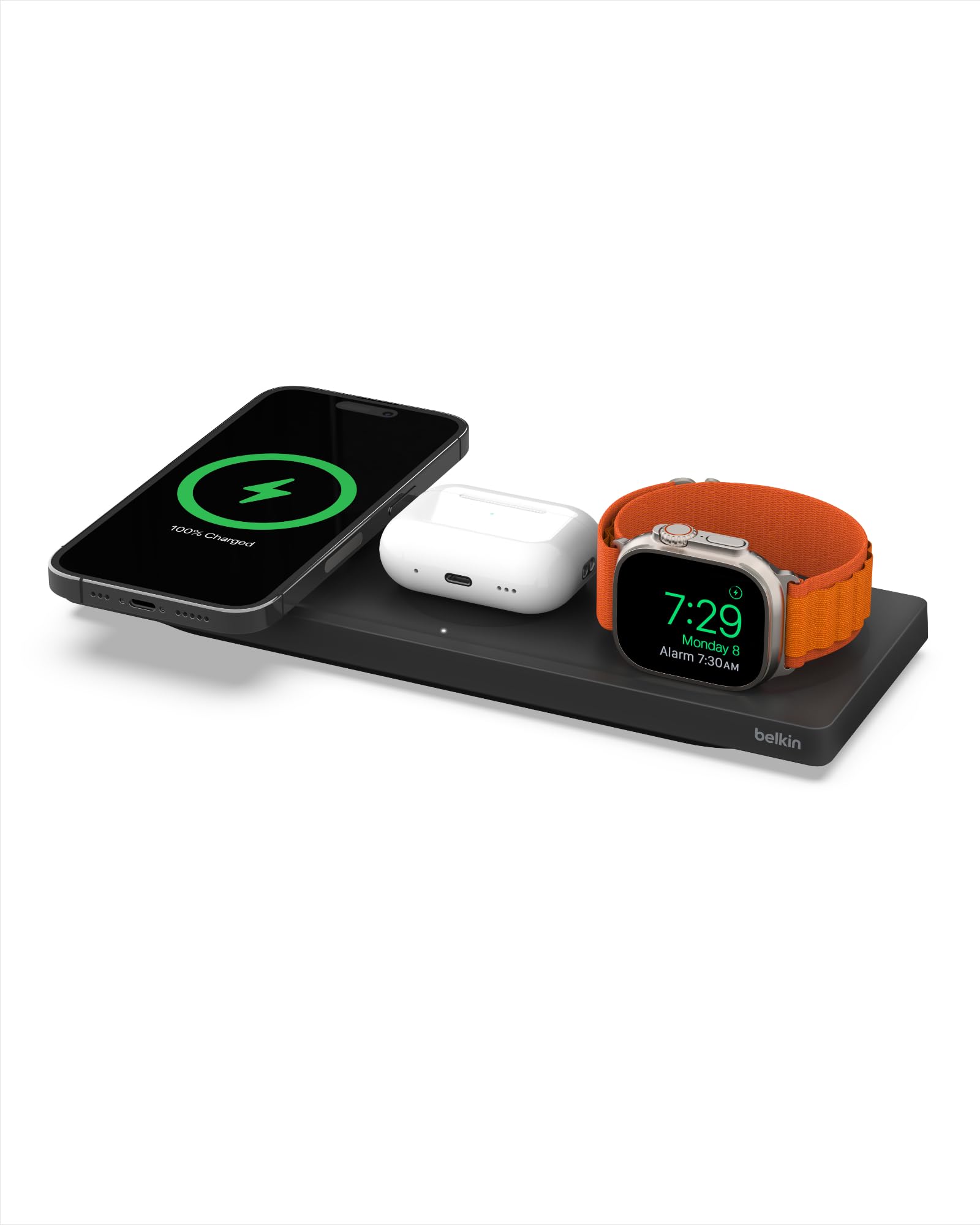 Amazon.co.jp: Belkin MagSafe 3-in-1 ワイヤレス充電パッド - Apple  