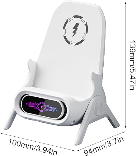 Miniatura 5 de Cargador inalámbrico magnético para escritorio, soporte de teléfono móvil de carga rápida de 15 W, soporte de escritorio eficiente para teléfonos