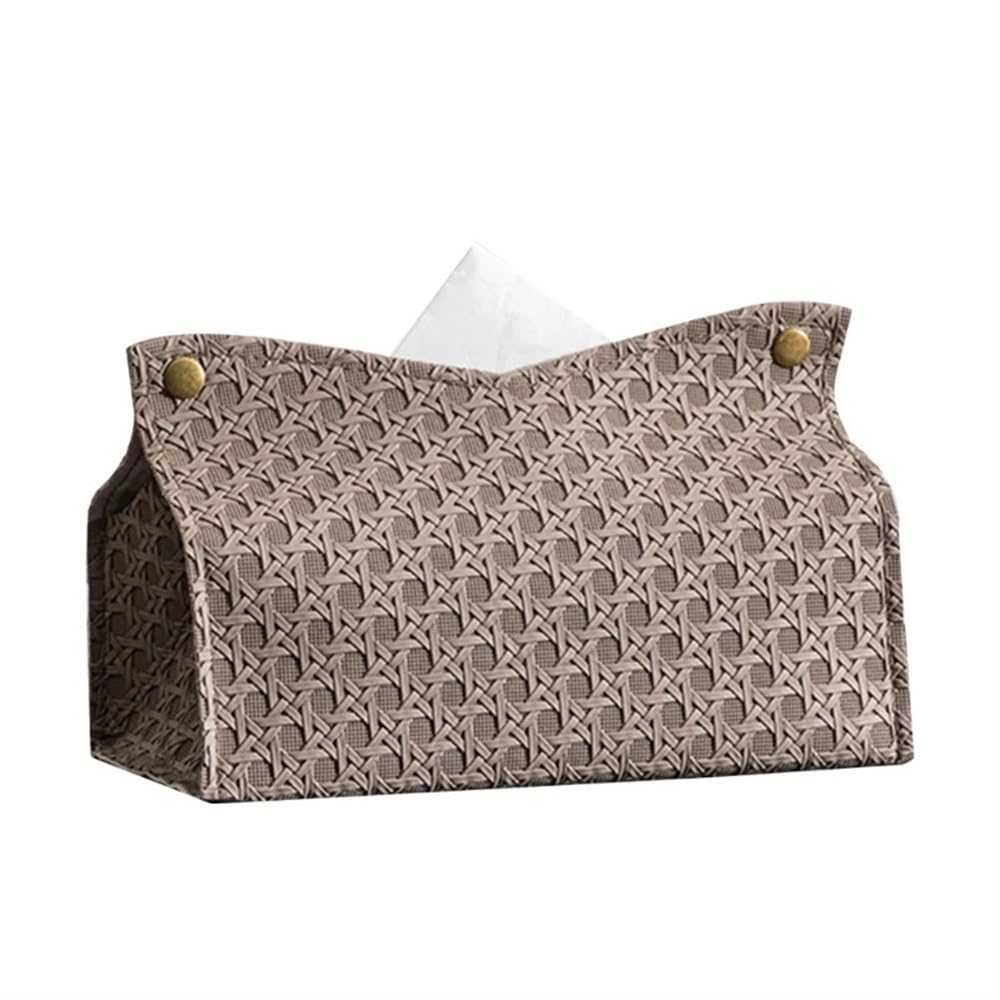 Aimanqi A Decorative Rectangular Tissue Box-Case Pu Leather Tissue Holder For Bathroom Modern Tissue Box Holder(,2Pcs)