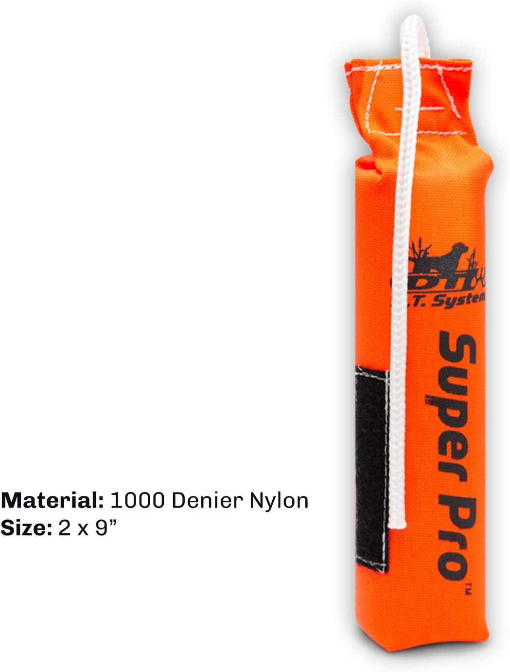 DT Systems Super Pro Series Durable Resistant Floating Upland Waterfowl Hunting Dog/Puppy Retrieval Fetching Training Dummy with Scent Strip & Tough Rope Handle