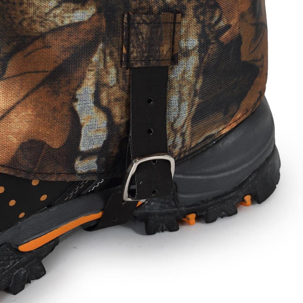 Polainas Impermeables para Nieve Polainas de Pierna Cubrebotas Protector de Zapatos con Ajuste Elástico Y Doble Capa Térmica Adecuado para Actividades