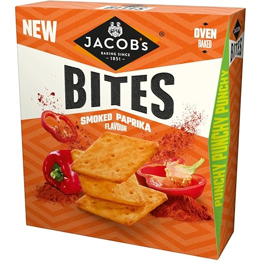 Jacobs Bites Smoked Paprika Crackers 125 g