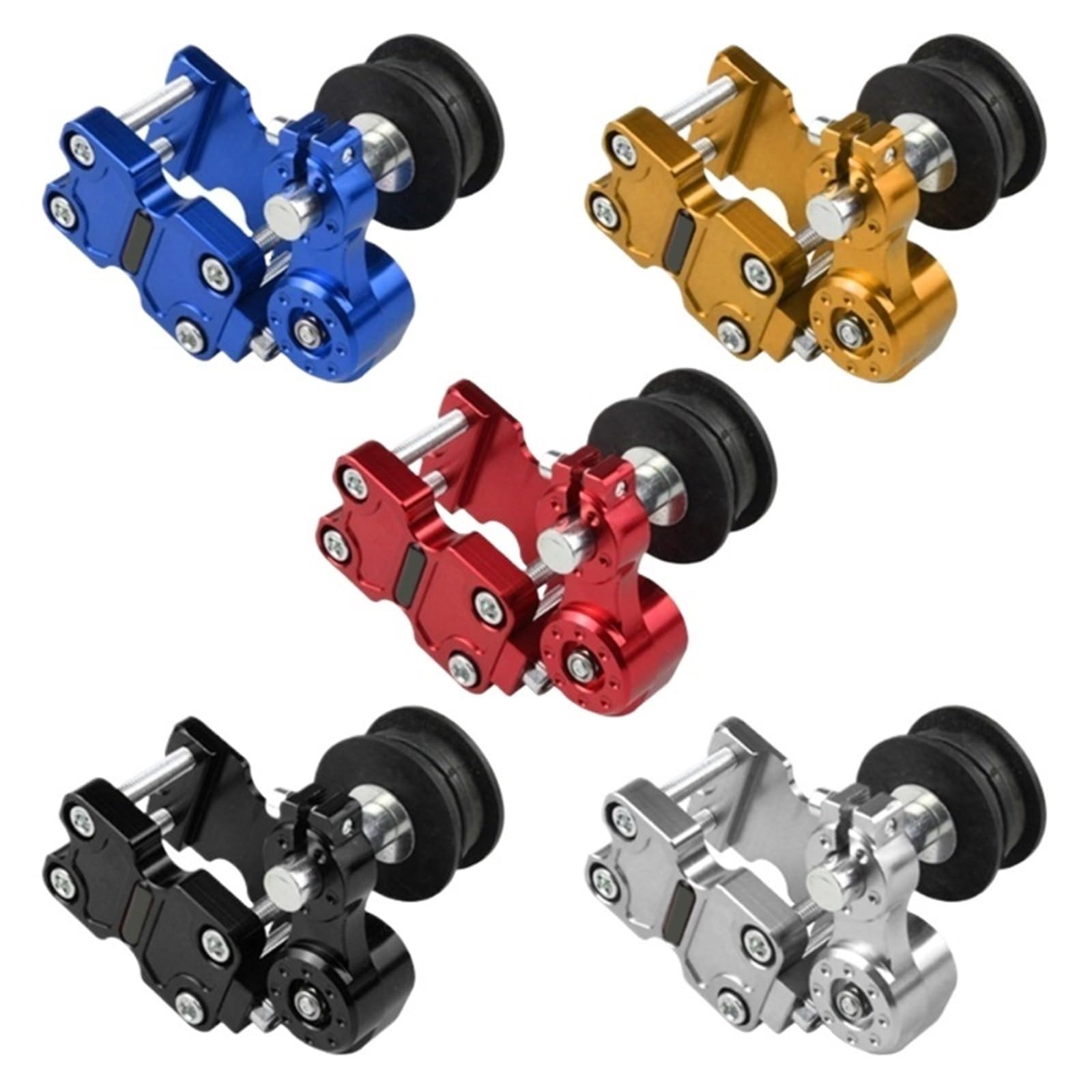 Tendicatena Tendicatena per motociclette, ATV, motocross, puleggia, rullo di regolazione della tensione catena Tendicatena Distribuzione(Red)