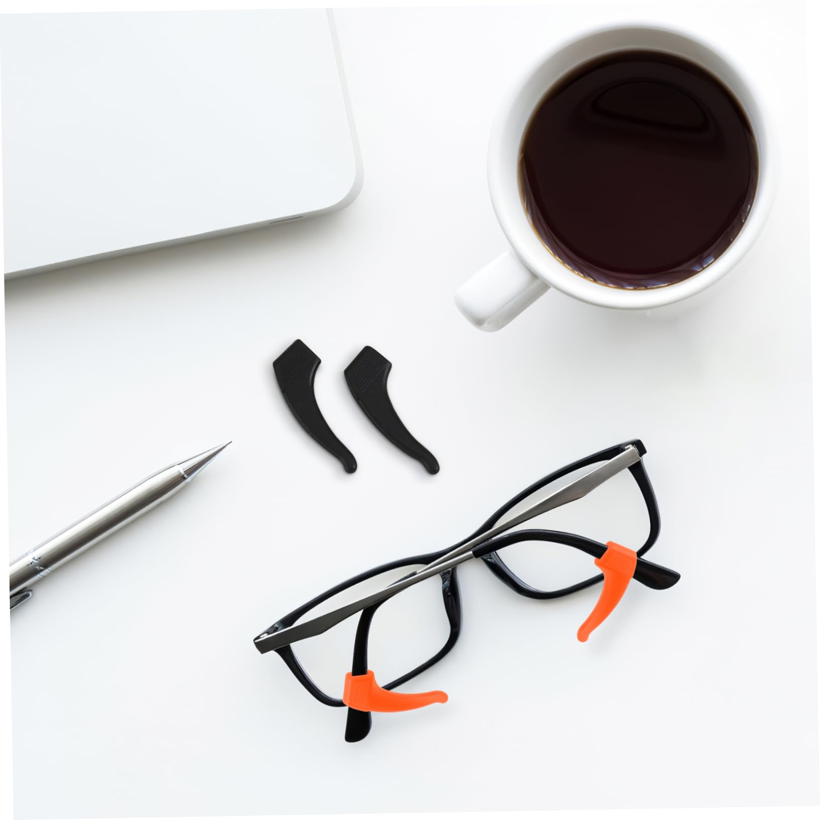 FRCOLOR Crochet D’oreille en Silicone 12 Paires pour Lunettes Antidérapant