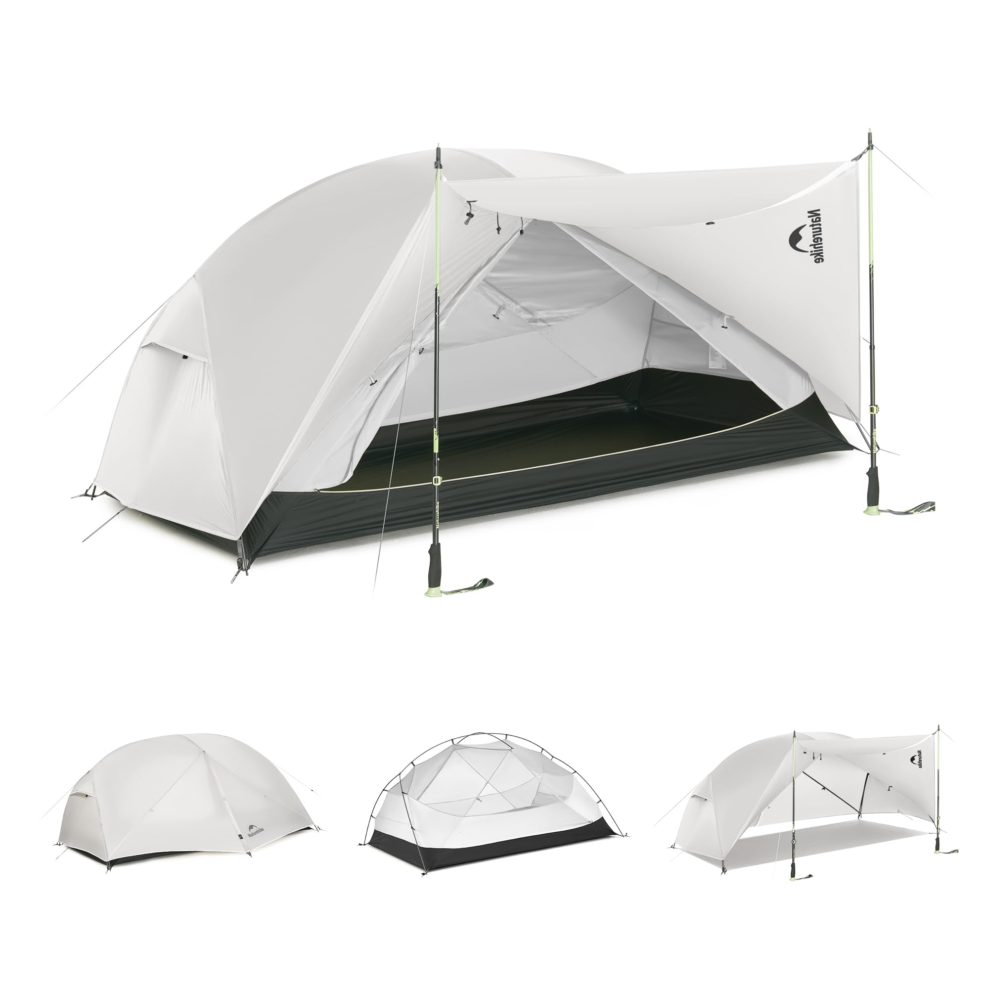Naturehike Mongar Pro Tenda ultraleggera 3-4 stagioni 1-2-3 persone impermeabile antivento campeggio