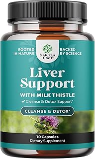Best Liver Supplements with Milk Thistle - Artichoke - Dandelion Root Support Healthy Liver Function for Men and Women Nat...