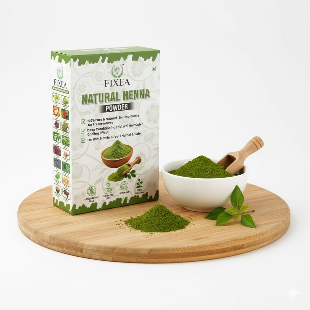 Natural Henna Powder for Hair Coloring, 100% Pure Chemical-Free Formula, Deep Conditioning with Cooling Effect, Safe for Hair, Hands and Feet 100gm-image-25