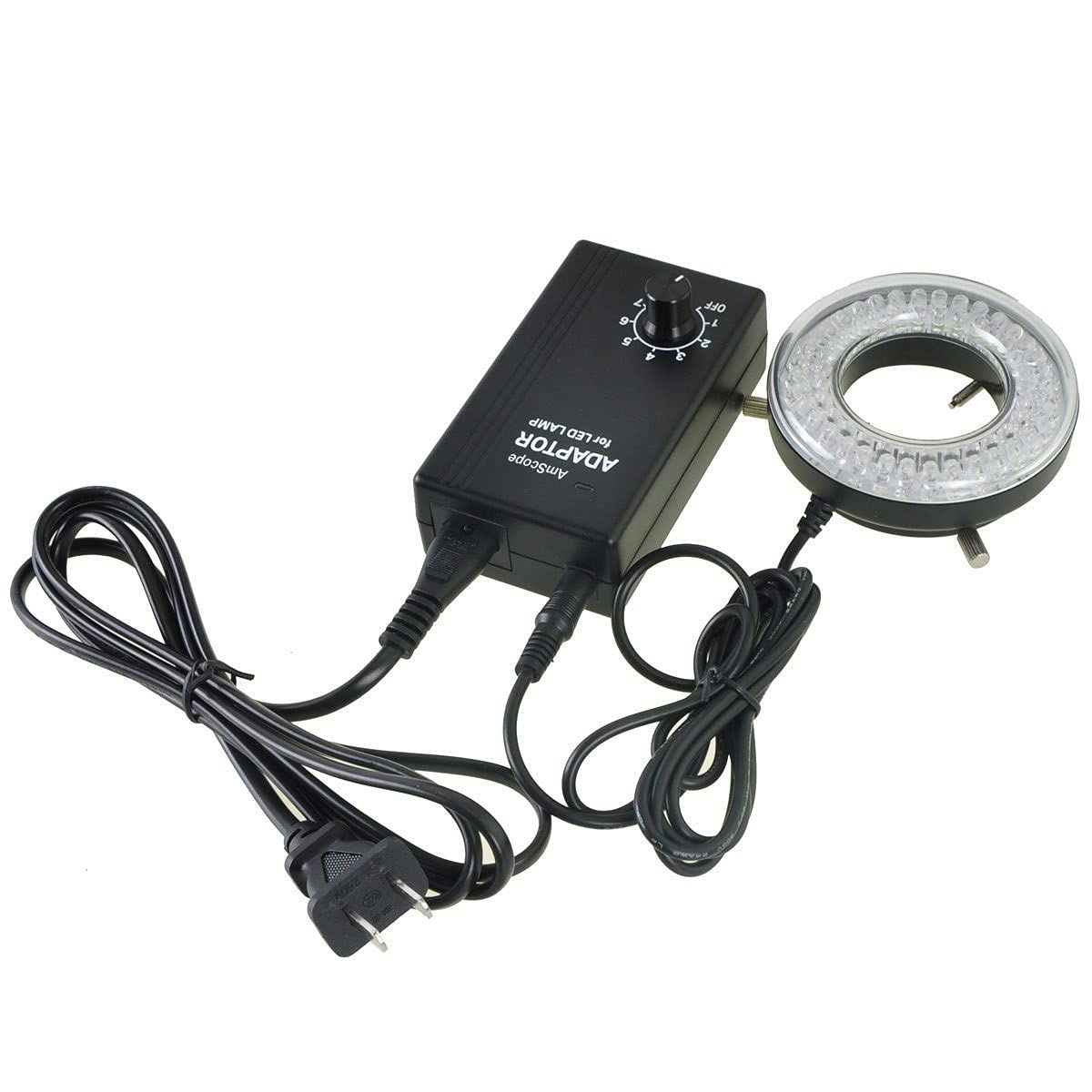 AmScope - 64-LED microscopio Anillo LED de luz con Adaptador
