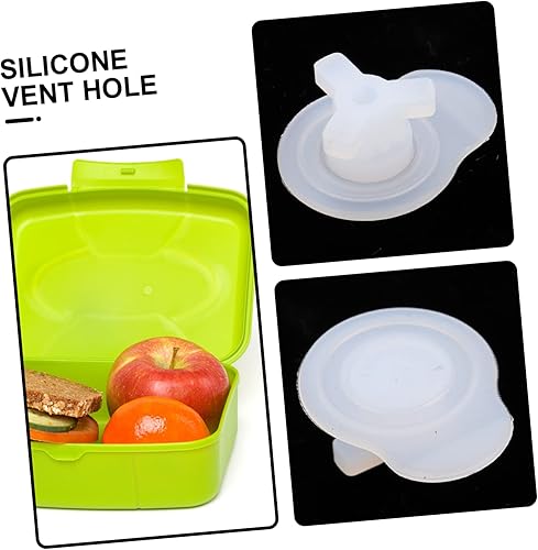 Miniatura 5 de DOITOOL 10 Uds. Fresco Caja de Ventilación Enchufe de Plástico Recipientes de Alimentos para Fiambreras, Contenedores de Caja de Almuerzo, Agujero