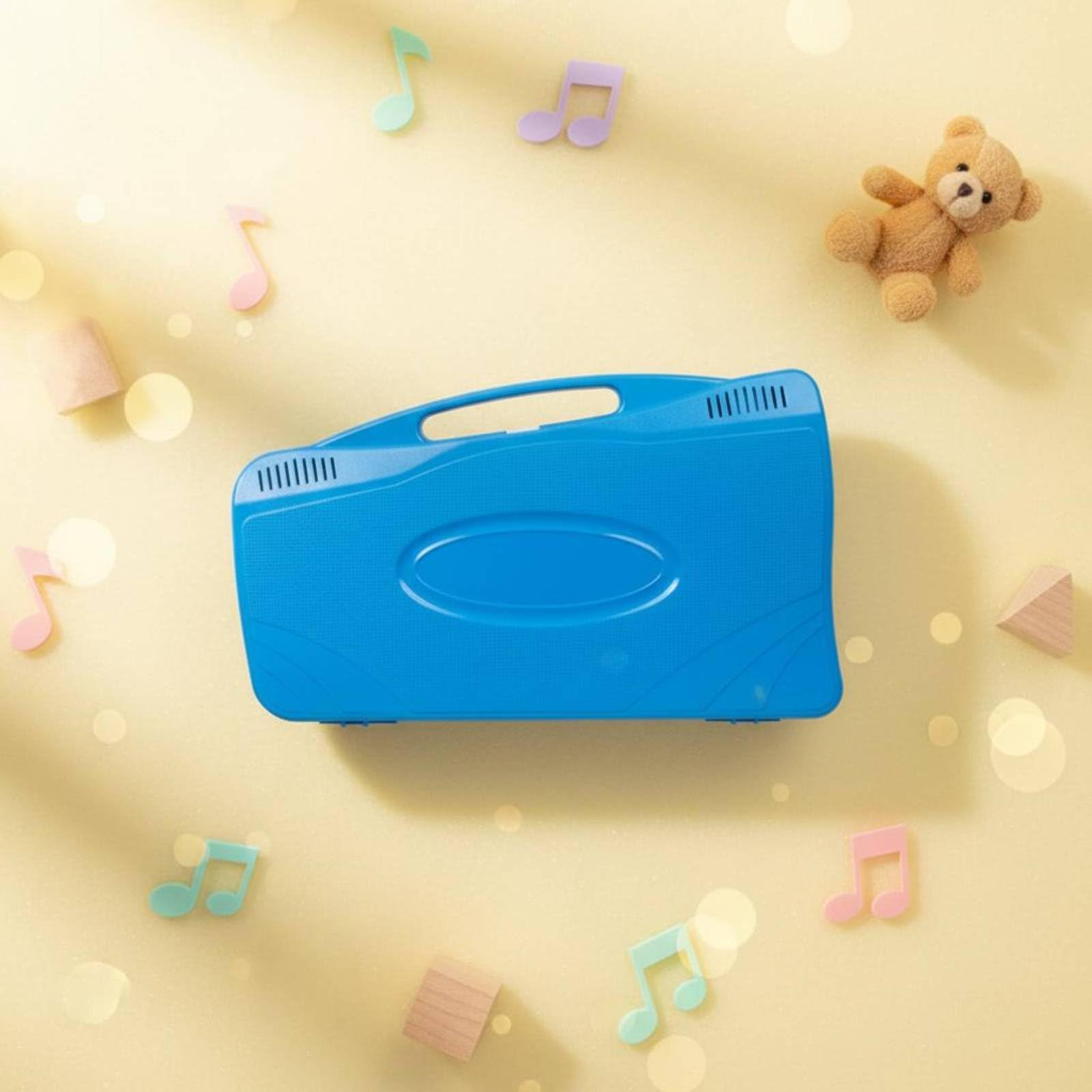 Xilofono Bambini Kit Musicale 25 Note Metallofono Strumento per Apprendimento con Custodia a Trasporto Bacchette E Canzoni Barre Alluminio Base Adatto, Blu