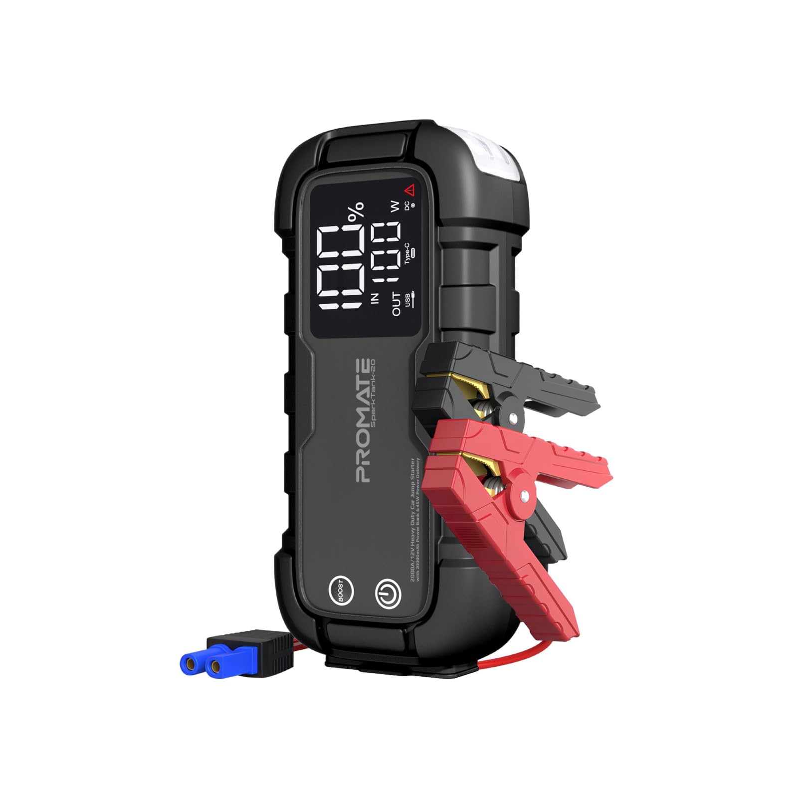 Promate SparkTank-20 Jump Starter with 2000A Peak Current