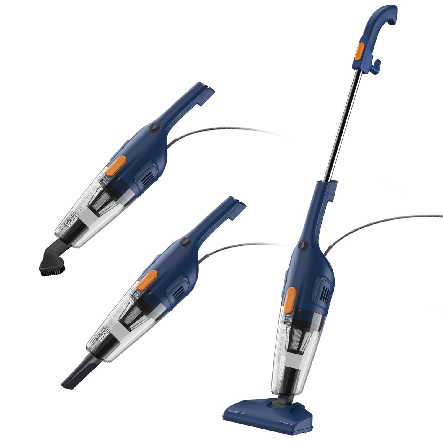 DX115C PRO 2 in1 Portable Vacuum Cleaner, Handheld Vacuum Cleaner 600W 15KPa Powerful Suction Lightweight For Home Floor Carpet Car Pet