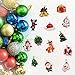 30pcs Mini Christmas Ornaments for Mini Tree Decorations Small Christmas Ornaments Resin Miniatures for Craft Christmas Decor