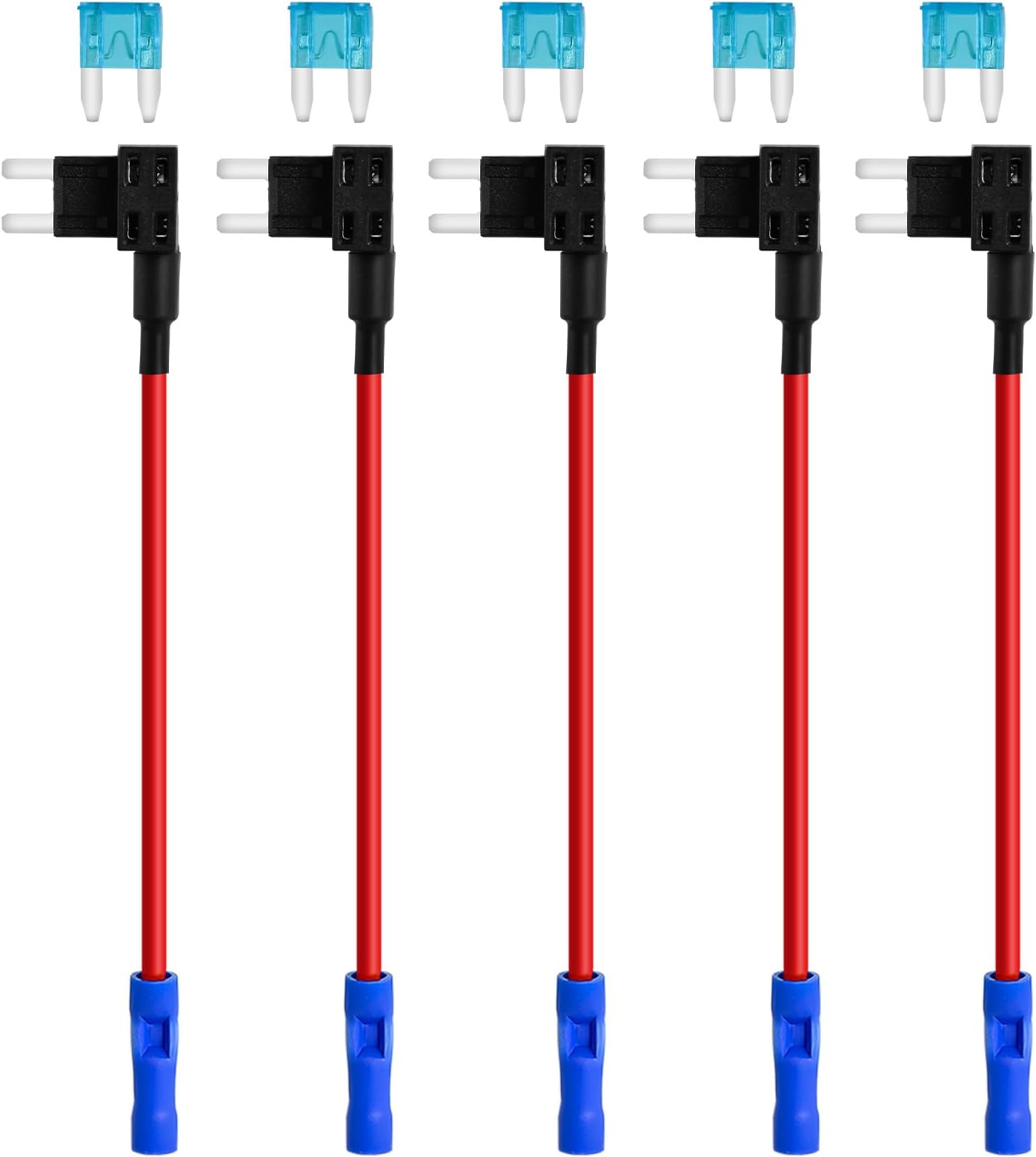 Nilight 12 Pack 12V Car Add-a-Circuit Fuse Tap Standard Mini Micro2 and ...