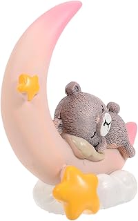 NOLITOY 2 Peças Para Crianças Meninos Micro Para Crianças Decoração De Bolo Animais Selvagens Decoração De Carro Enfeite De Bolo Ornamento De Urso Decorar Estátua Bobblehead Boneca Painel