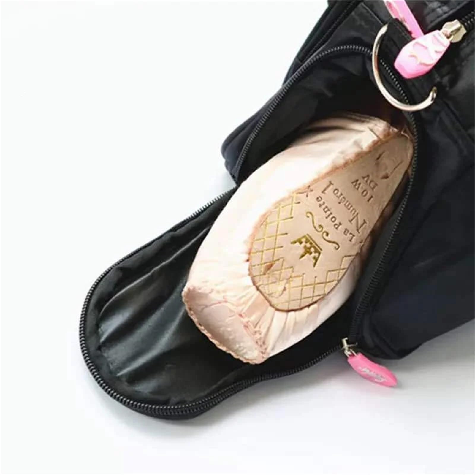 Balletttasche Pink Girl Sports Dance Messenger Bag Große Kapazität Ballettschuh-Aufbewahrungstasche(Black)