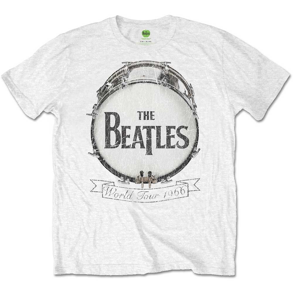The Beatles World Tour 1966 Official Tee T-Shirt Mens Unisex (XX-Large) White
