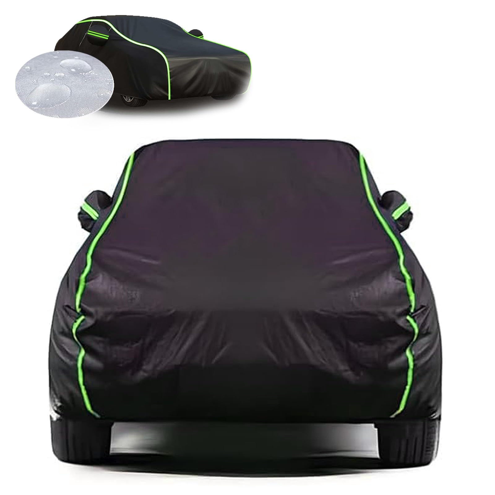 Autoabdeckung Winter für Smart Forfour 2014-2022, Autoplane Outdoor wasserdichte und Atmungsaktive Abdeckhaube mit Seitentüren, Ganzjahres Schutz vor Regen Schnee UV Staub