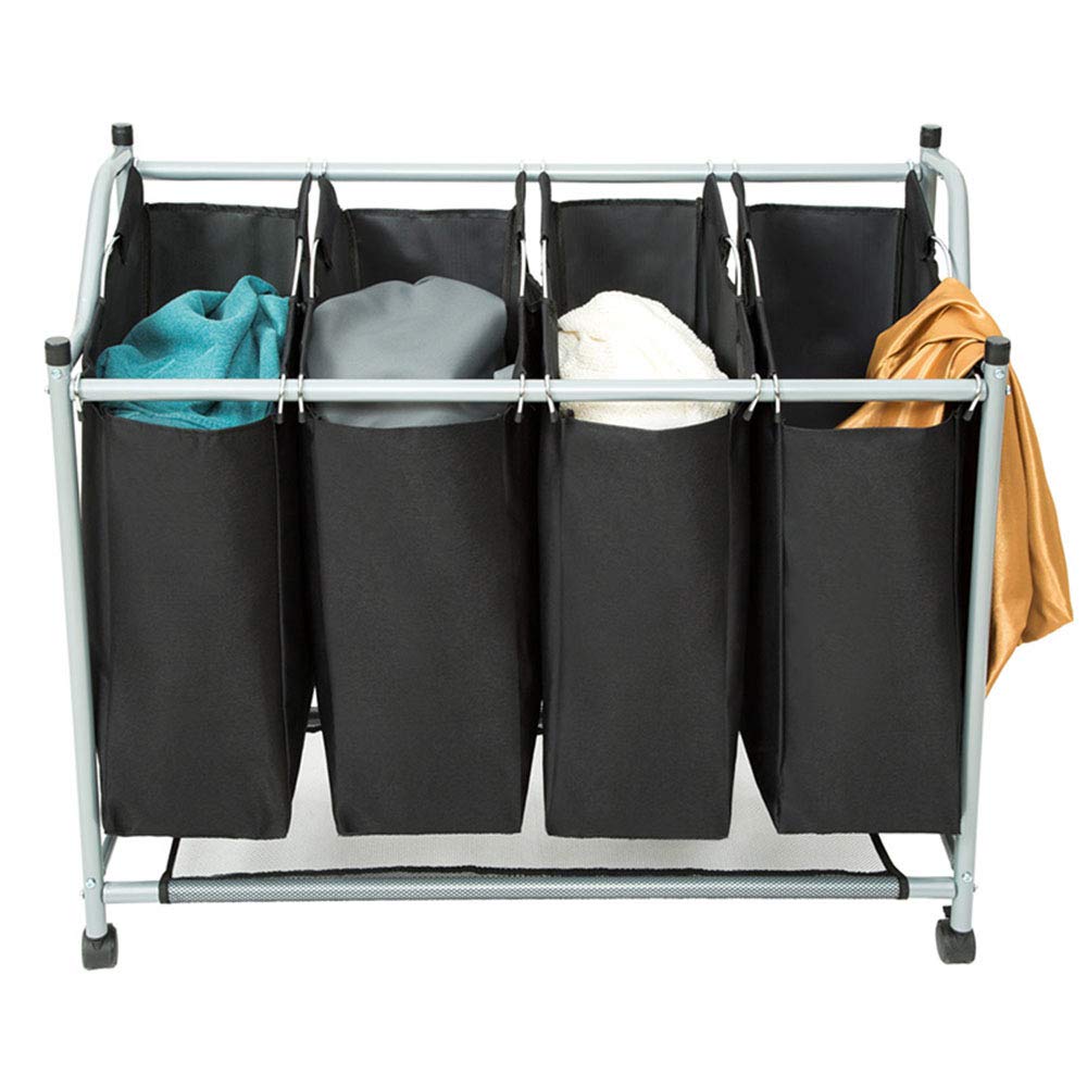 Buy Daily Necessities Heavy duty wheeled laundry sorting cart, Mobile