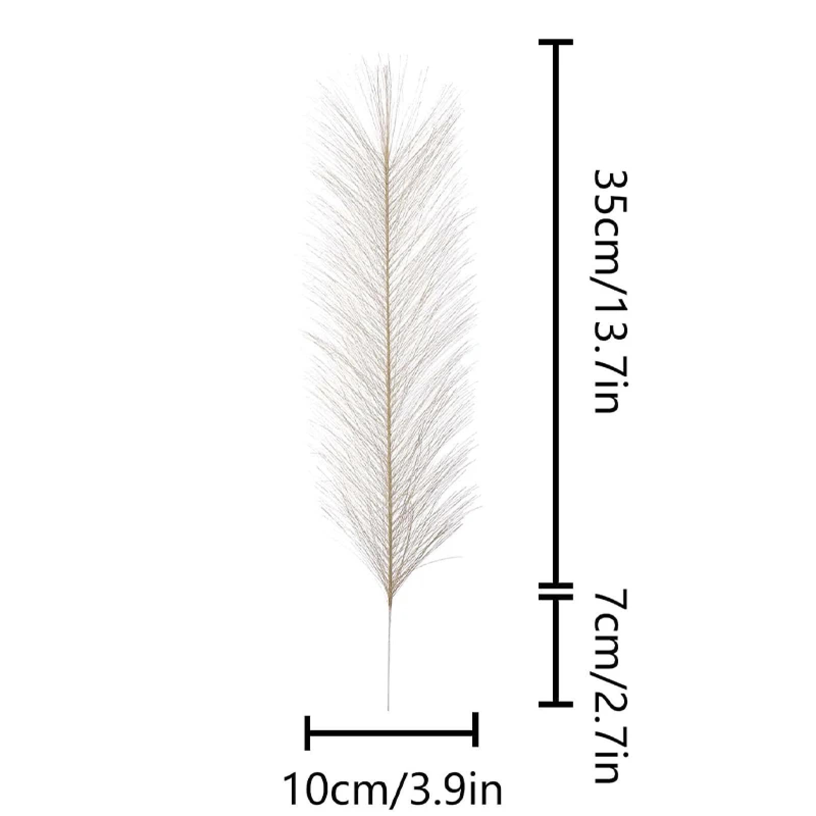 30 Steli Di Erba Della Pampa Sintetica Altezza 61 Cm - Decorazioni Artificiali Boho Per Matrimoni, Centrotavola E Casa, Verde Naturale