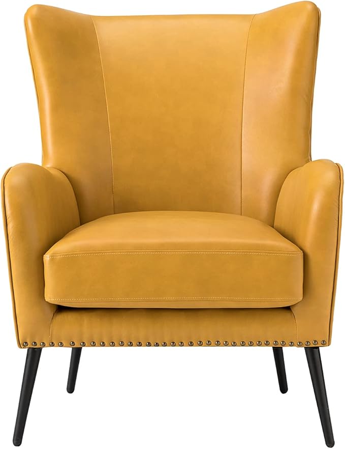 Sillón Tapizado con Cojín Desenfundable, Amarillo miniatura 9