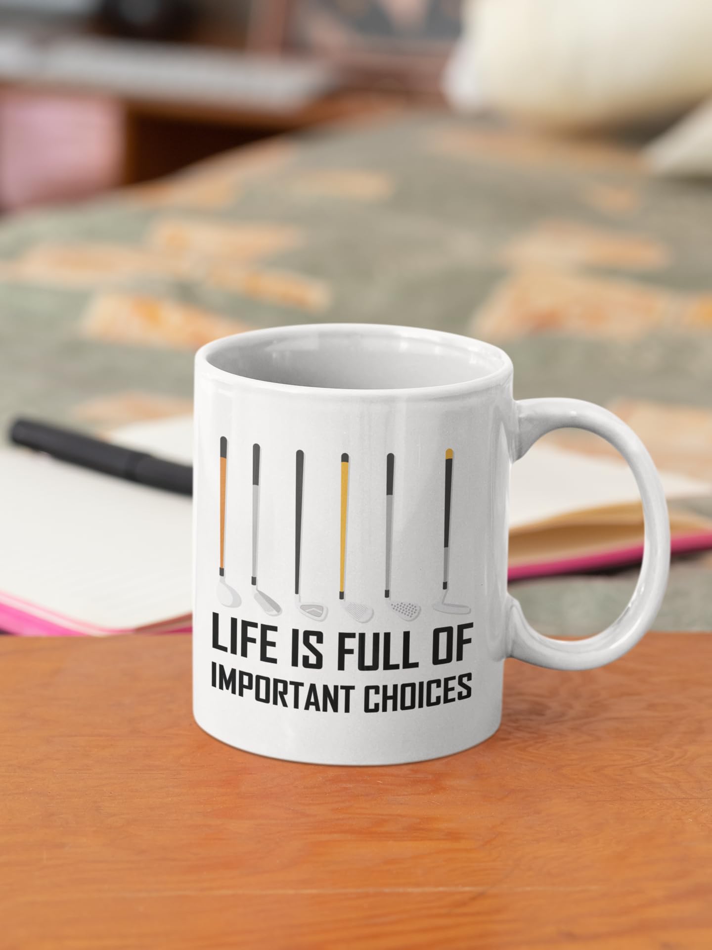 Funny Life Is Full Of Important Choices Tasse à Café En Céramique Pour Hommes, Femmes, Voyageurs (noir, 425,2 G