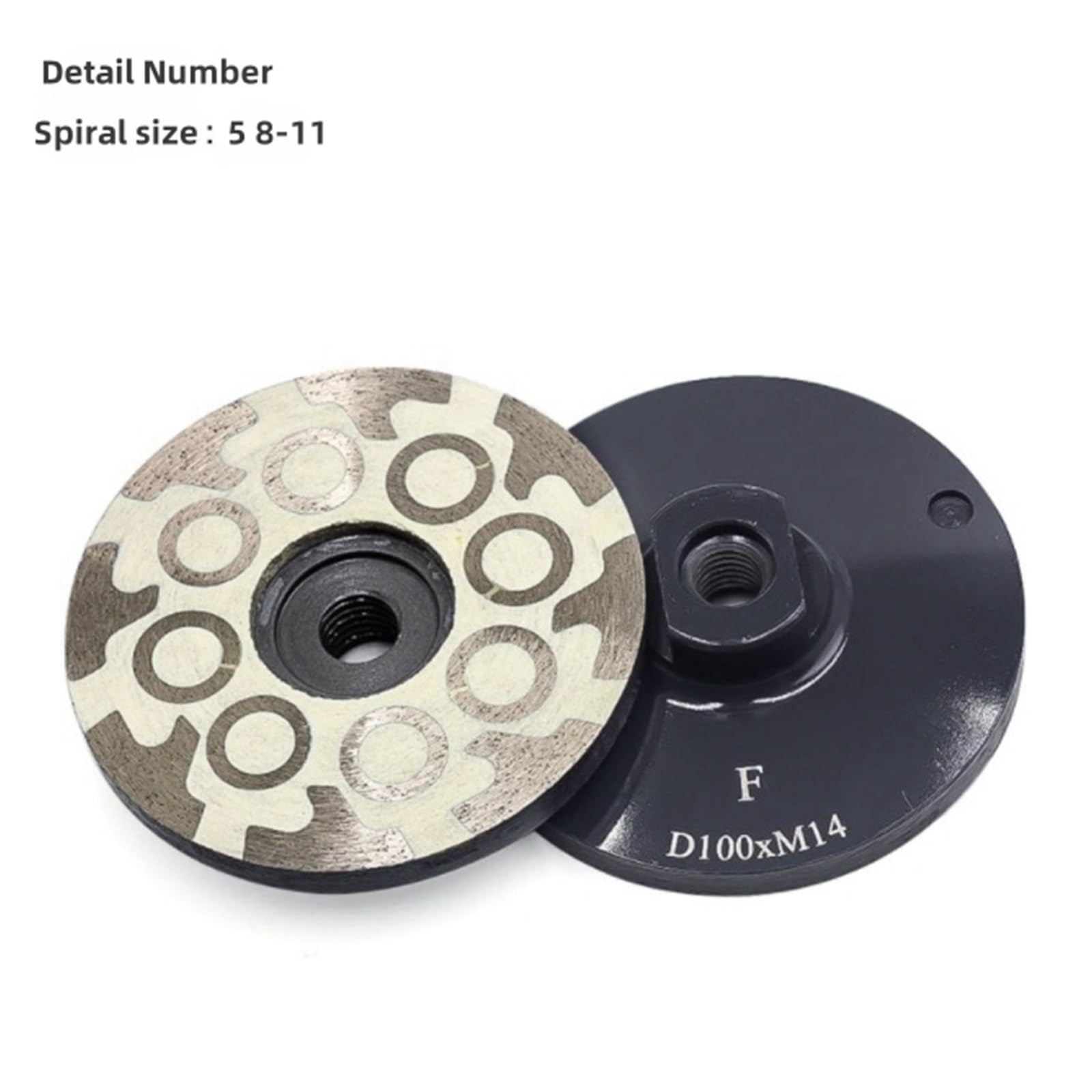 GZHXF Disco abrasivo diamantato riempito di resina da 4 pollici/100 mm for granito, marmo, pietra, mola a tazza diamantata grossolana, media, fine, migliore M14, filettatura 5/8"-11