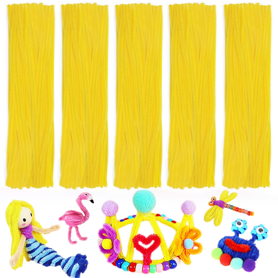 Yellow Pipe Cleaners - Arts &amp; Crafts Supplies