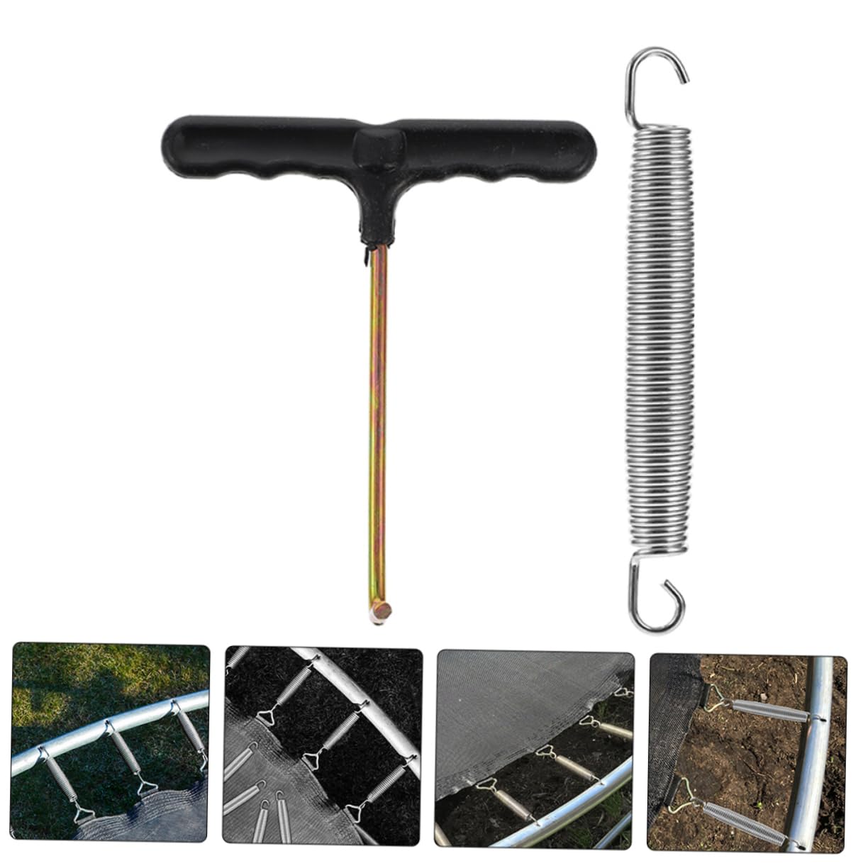 Happyyami Federn Für Trampoline Metallfedern Als Ersatz Kleine Zugfedern Mit Schlepphaken Praktische Federersatzteile Für Sprunggeräte